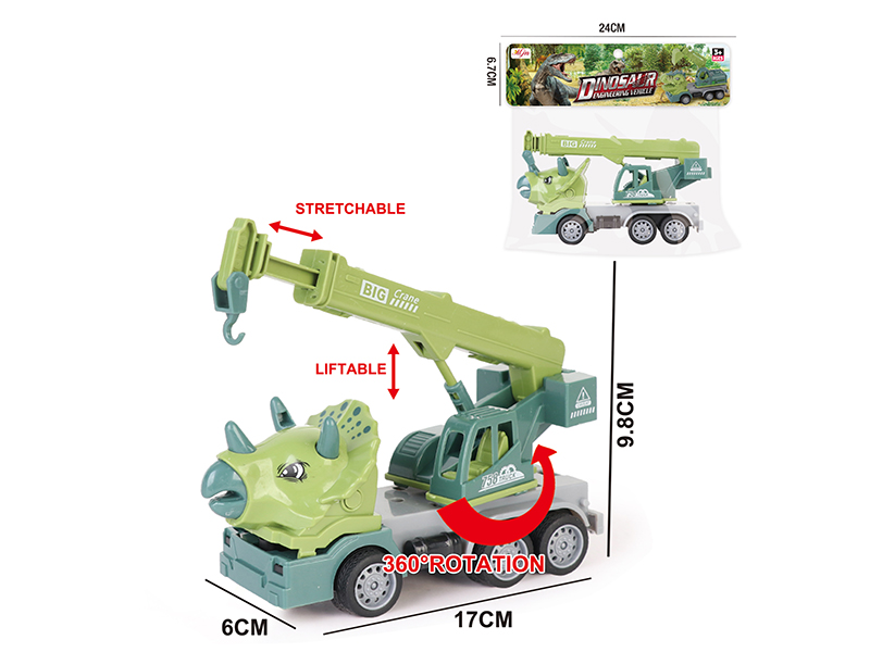 Friction Dinosaur Engineering Truck 1pcs