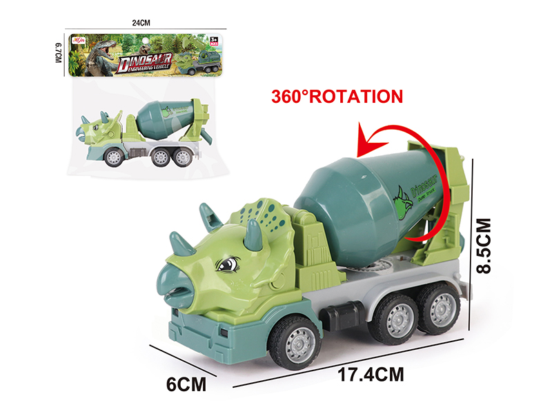 Friction Dinosaur Engineering Truck 1pcs
