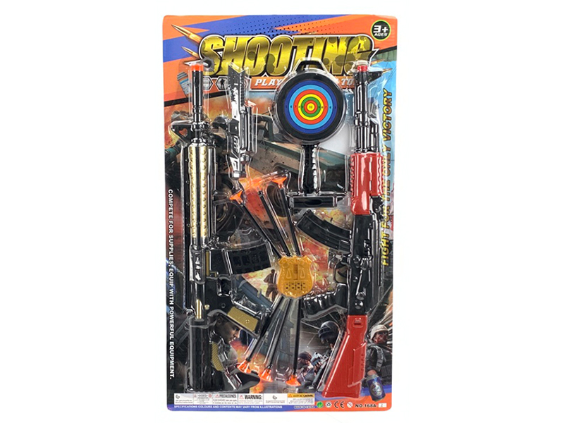 M4Ak Soft Bullet Gun + Pot Needle Gun