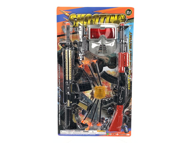 M4Ak Soft Bullet Gun + Mask Needle Gun