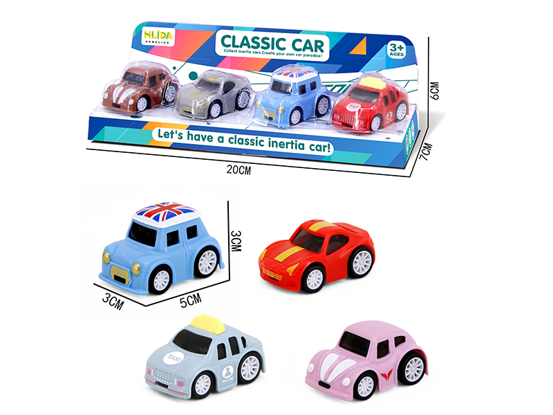 City Friction Car 4pcs