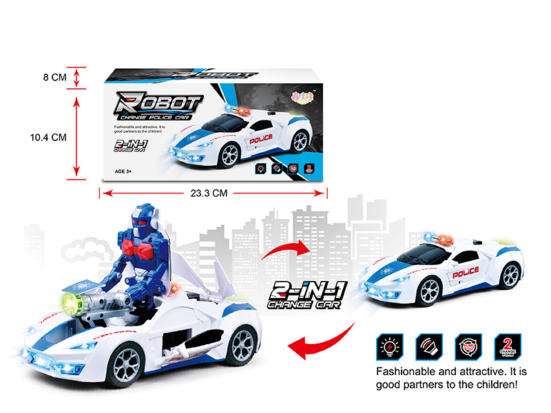 B/O Deformation Simulated Police Car