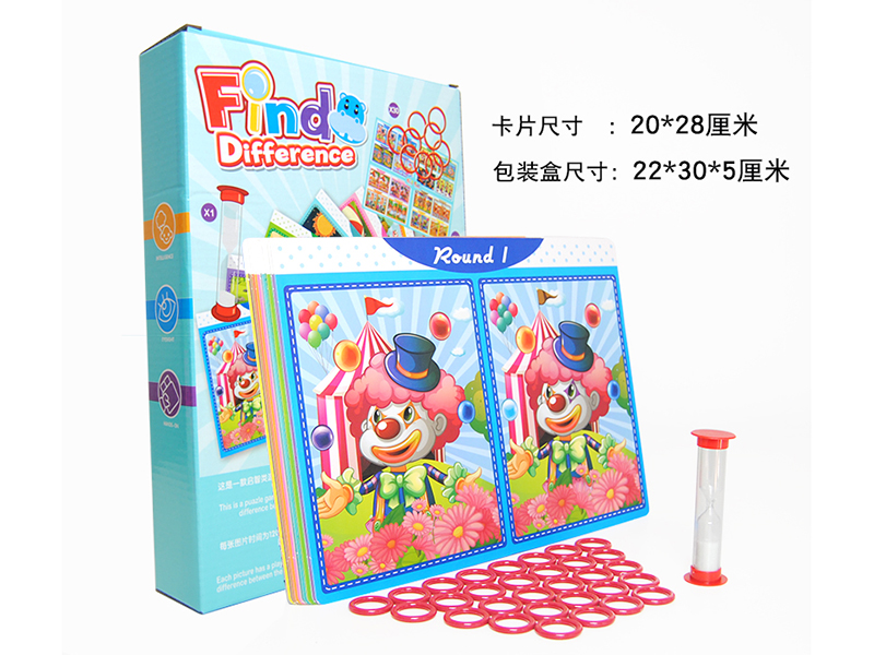 Find Difference Card Game