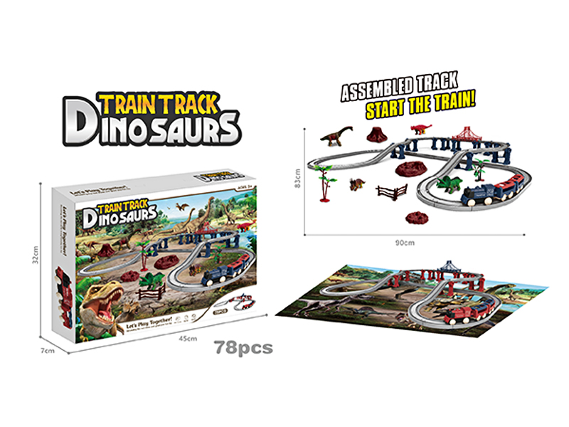 Dinosaur Assembling Rail Train