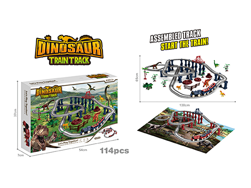 Dinosaur Assembling Rail Train