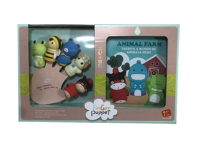 Animal Finger Doll + Bathing Storybook
