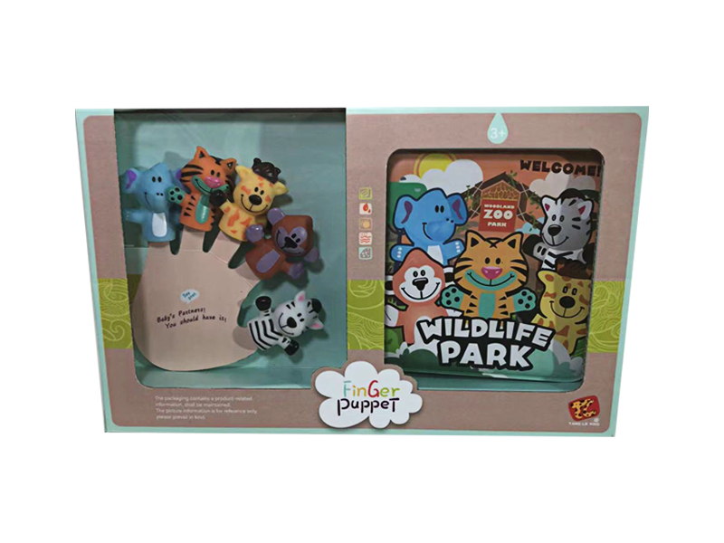 Animal Finger Doll + Bathing Storybook