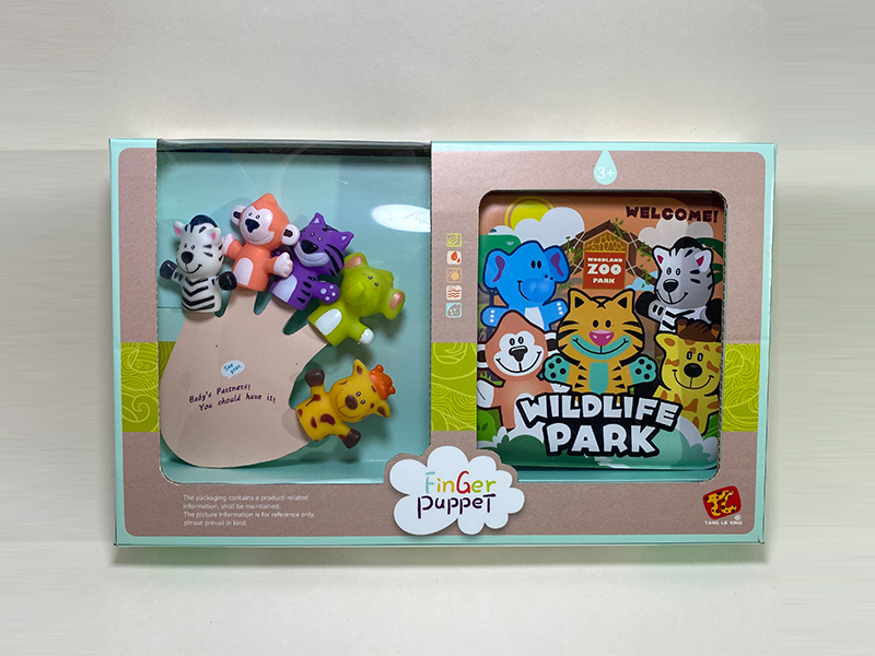 Animal Finger Doll + Bathing Storybook