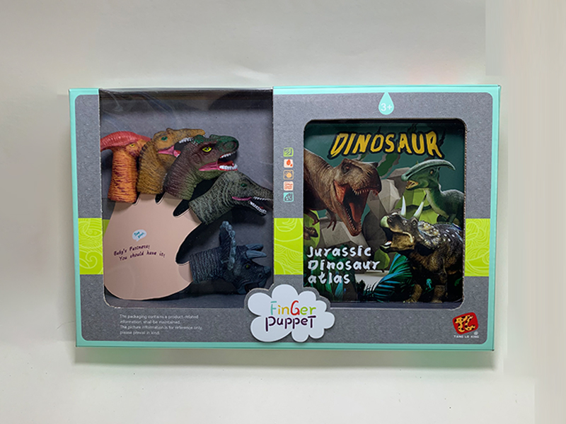Dinosaur Egg Finger Doll + Story Bath Book