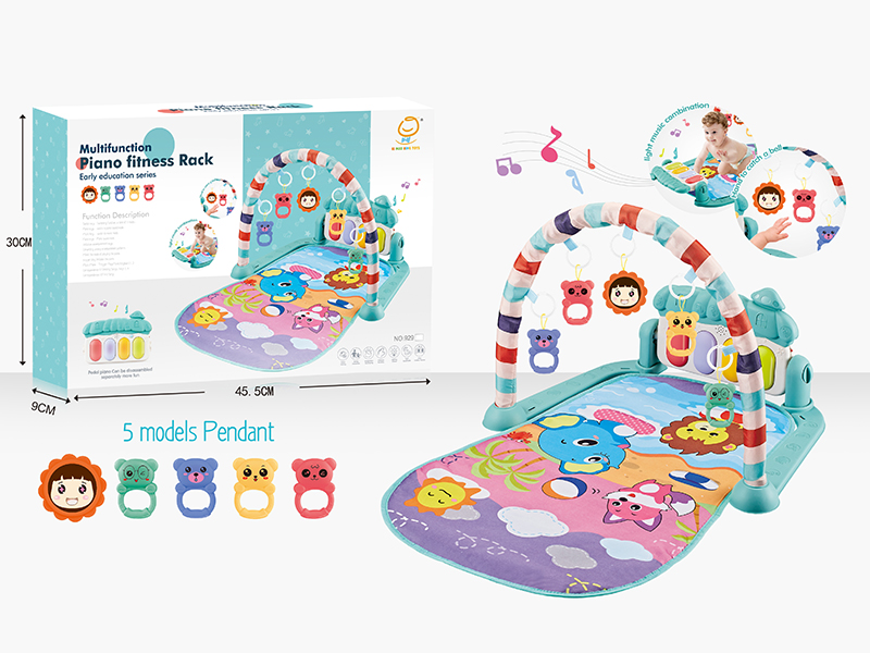 Green Pedal Piano Fitness Blanket