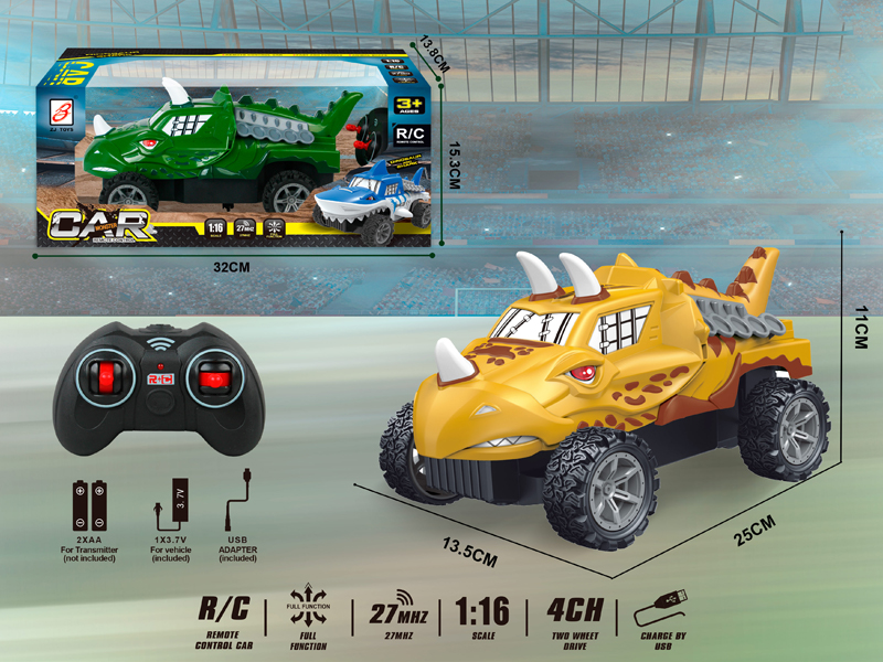 R/C 4Ch Triangle Dragon Car