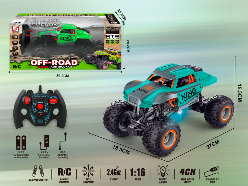 2.4G R/C Large Climbing Car With Lights