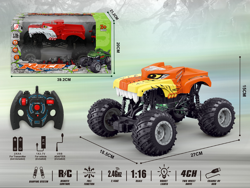 2.4G R/C Tiger Climbing Car With Lights