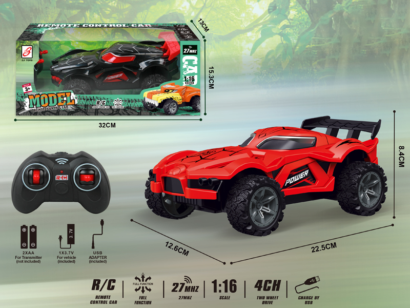 R/C 4Ch Spider Car