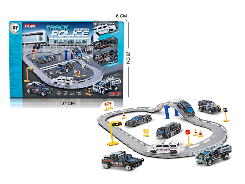 B/O Urban Rail Car Alloy Police Suit