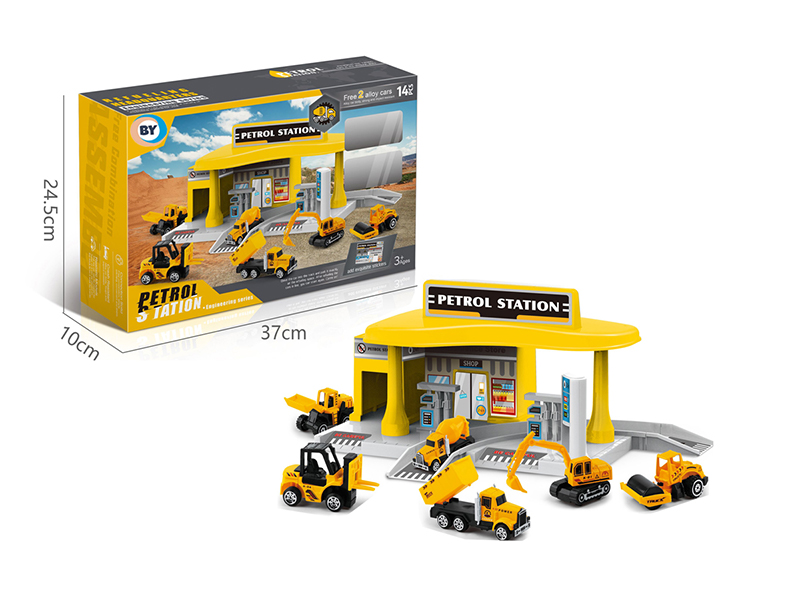 Parking Lot Of Urban Alloy Engineering Gas Station (Equipped With 2 Alloy Cars)
