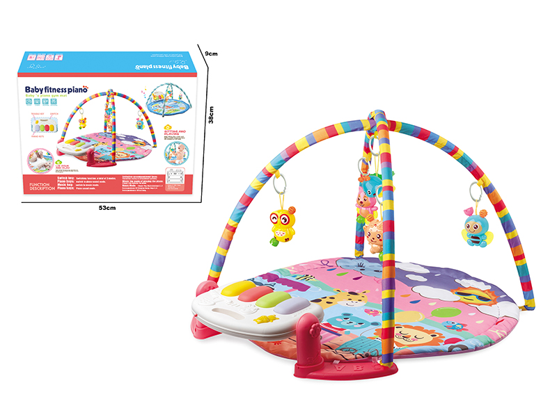 Large Pedal Piano Fitness Blanket (Circular Blanket)