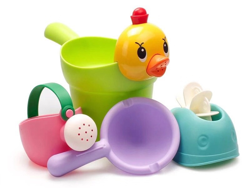 Soft Plastic Duck Sand Bucket Set 4pcs