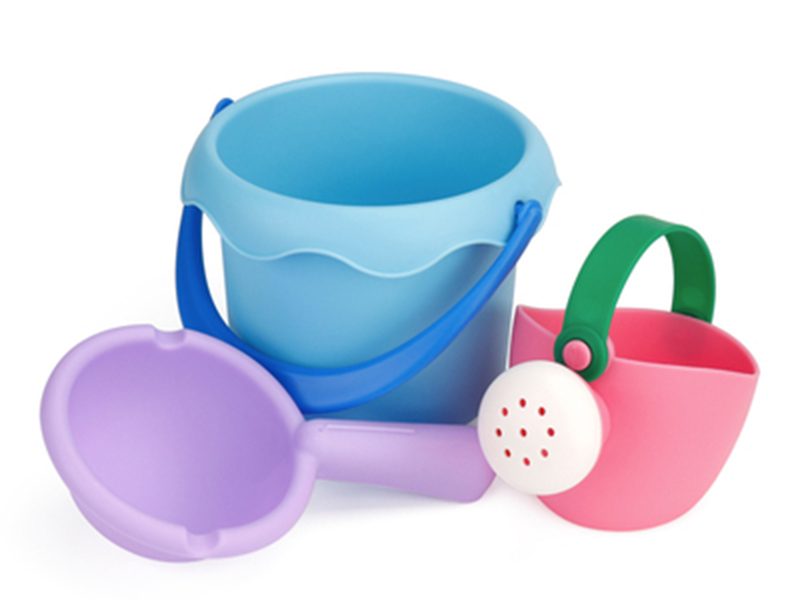 Soft Plastic Sand Bucket Watering Can Set 3pcs