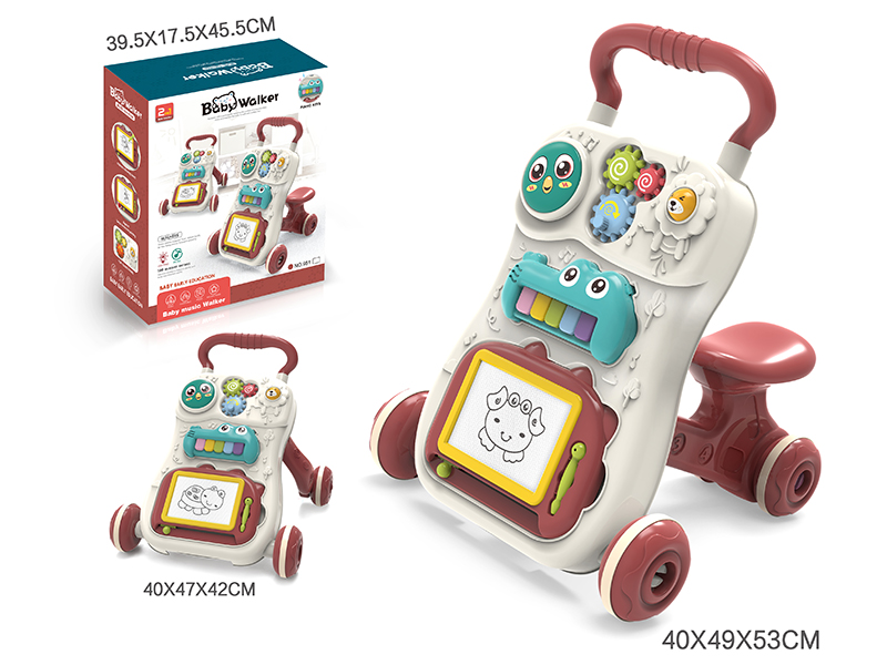 Red Baby Walker 2 In 1