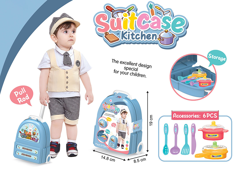 Tableware Mini Schoolbag Blue