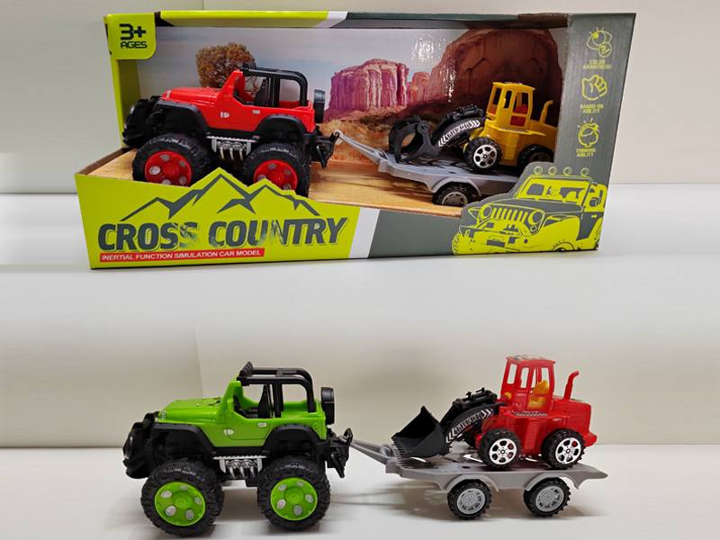 Friction Simulation Jeep Vehicle Towing Engineering Vehicle