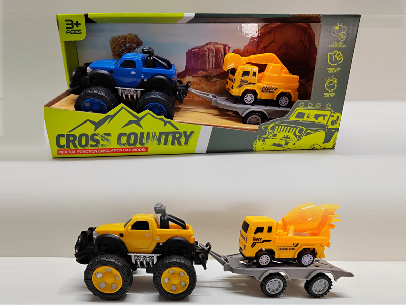 Friction Simulated Pickup Truck Towing Engineering Vehicle