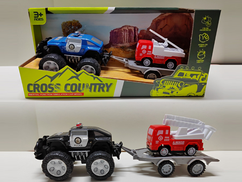 Friction Hummer Hx Police Vehicle Towing Fire Truck