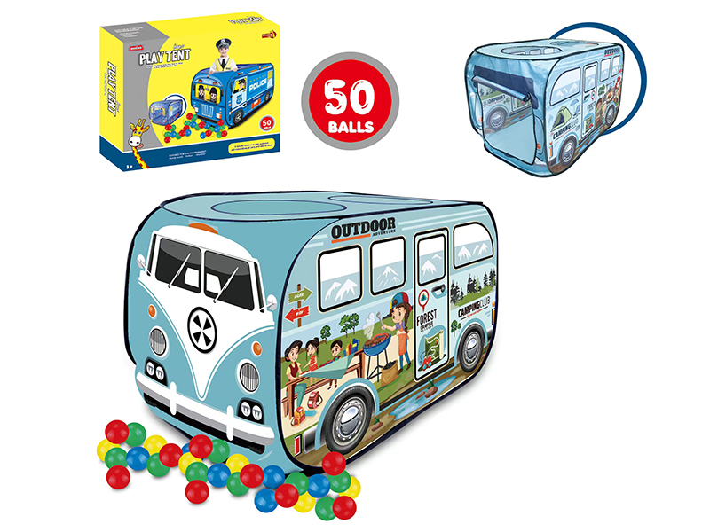 Children's Car Tent With 50 Ocean Balls
