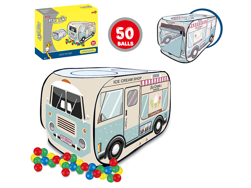 Children's Car Tent With 50 Ocean Balls