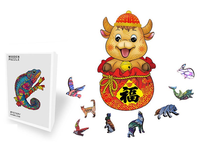 Special Shaped Wooden Puzzle Irregular Three-Dimensional Animal Puzzle