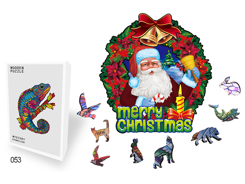 200PCS Special Shaped Wooden Puzzle Irregular Three-Dimensional Animal Puzzle