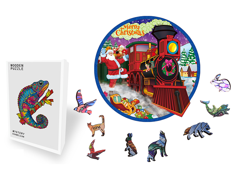 150PCS Special Shaped Wooden Puzzle Irregular Three-Dimensional Animal Puzzle