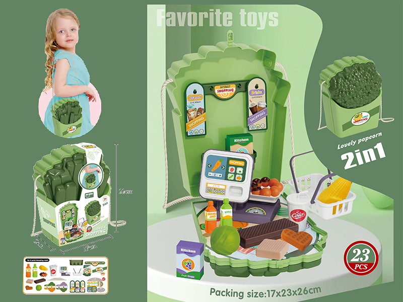 Supermarket Theme Lovely French Fries Popcorn Shoulder Bag 23PCS