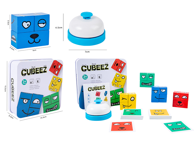 Wooden Expression Puzzle Building Block