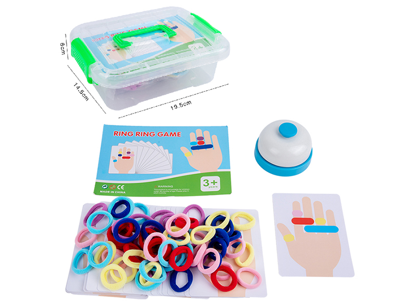 Finger Ring Game(Elastic Rope + Card)