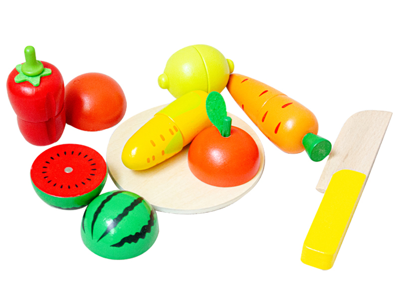 Wooden Cutting Fruit And Vegetable Set(Magnetic)