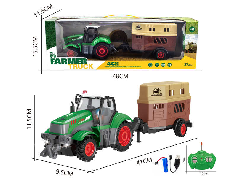1:32 4Ch 27Mhz R/C Light Farmer Series Livestock Rv (Including Electricity)