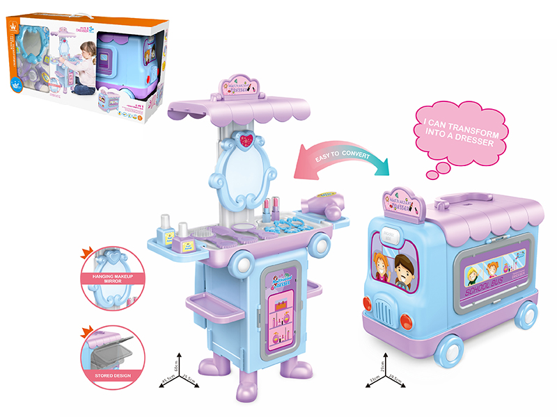 2 In 1 Deformation Bus Dressing Table
