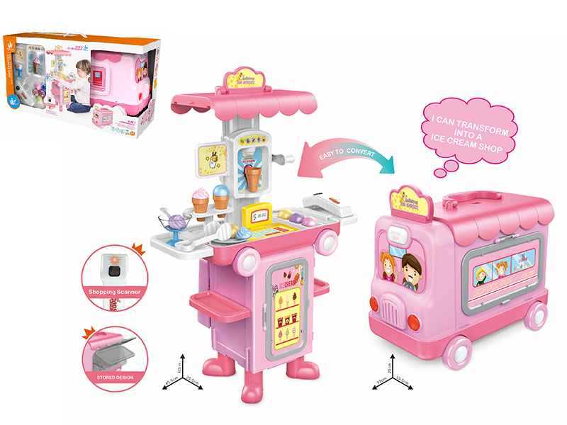 2 In 1 Deformation Bus Ice Cream Shop