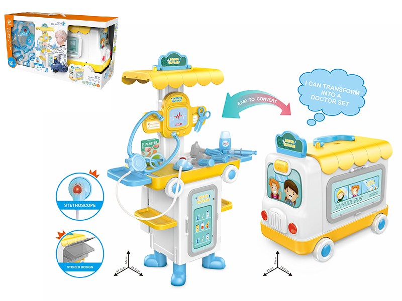 2 In 1 Deformation Bus & Doctor Set