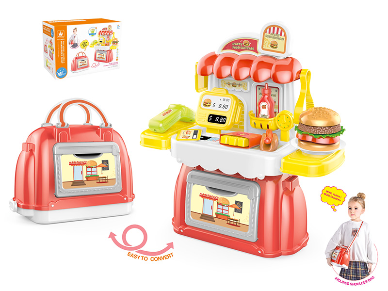 2 In 1 Hamburger Shop Handbag