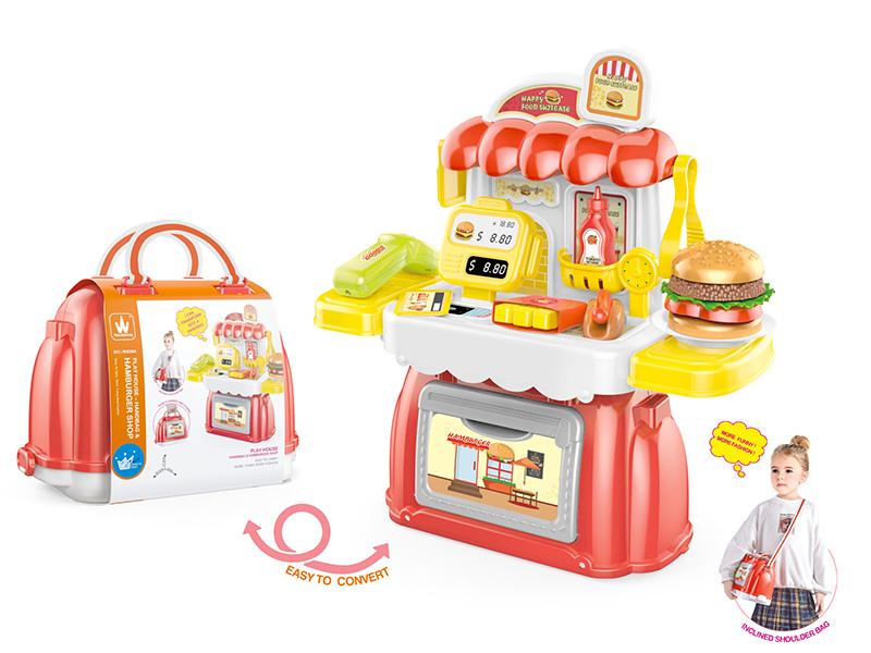 2 In 1 Hamburger Shop Handbag