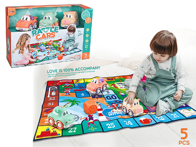 Chess Blanket Slide Vinyl Car (With Bell)