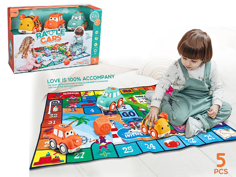 Chess Blanket Slide Vinyl Car (With Bell)