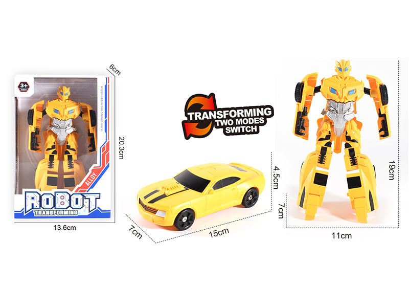 Bumblebee Diy Semi Alloy + Abs Deformed Building Block