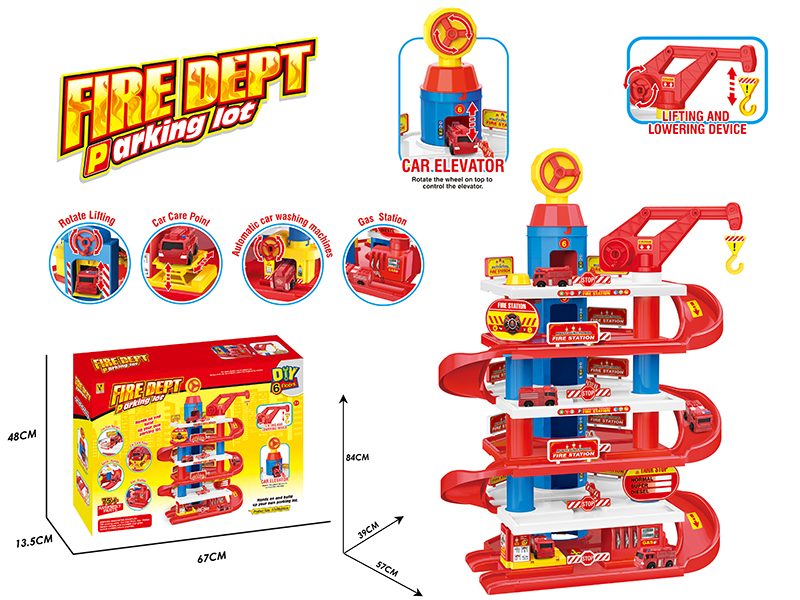 Fire Engine Parking Lot
