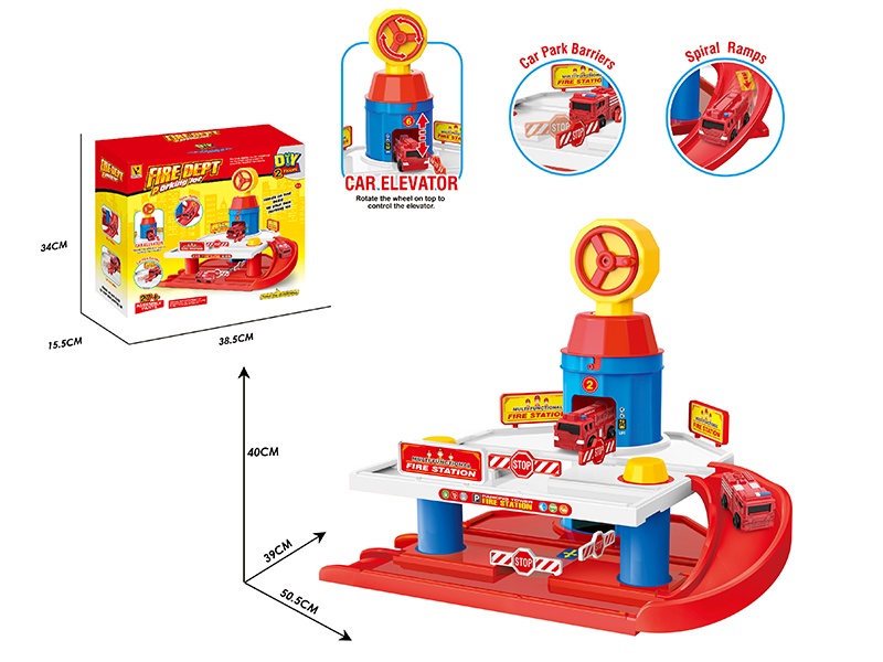 Fire Engine Parking Lot
