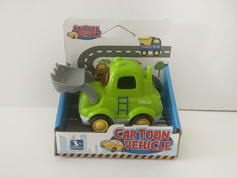Slide Cartoon Bulldozer With Light And Music