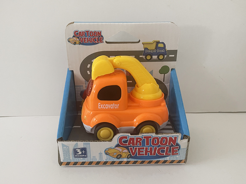 Slide Cartoon Excavator With Light And Music